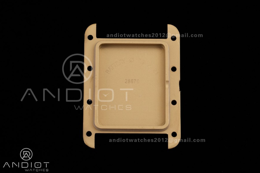 Tank Must 22mm YG AF Best Edition Black Dial On Black Leather Ronda Quartz