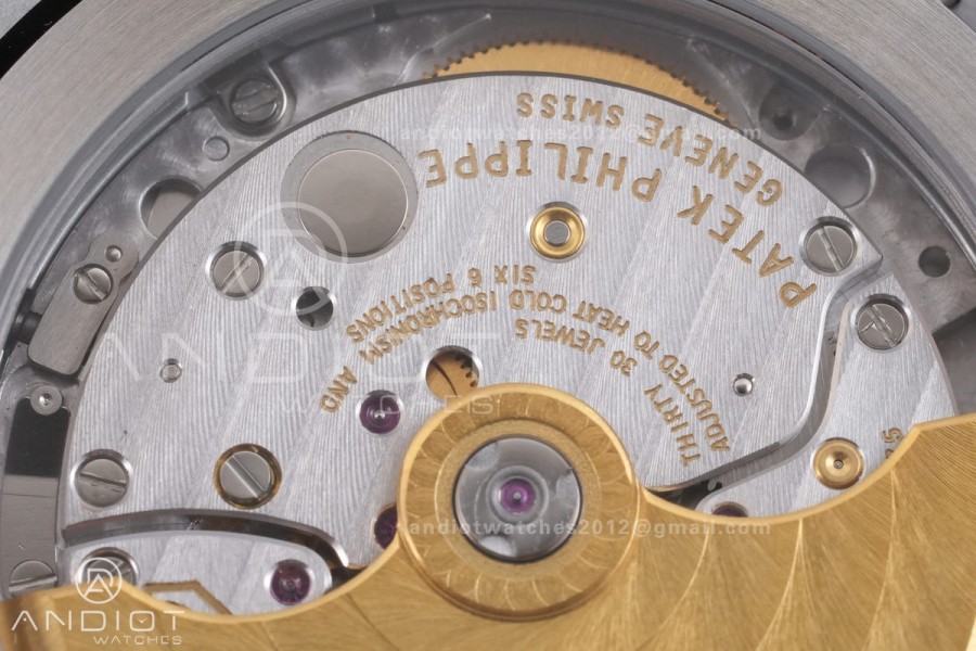 Nautilus 5811 DDF 1:1 Best Edition Blue Textured Dial on SS Bracelet DD330 Super Clone (Weighted)