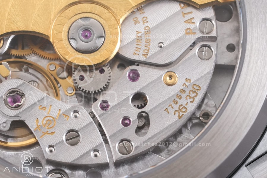 Nautilus 5811 DDF 1:1 Best Edition Blue Textured Dial on SS Bracelet DD330 Super Clone (Weighted)