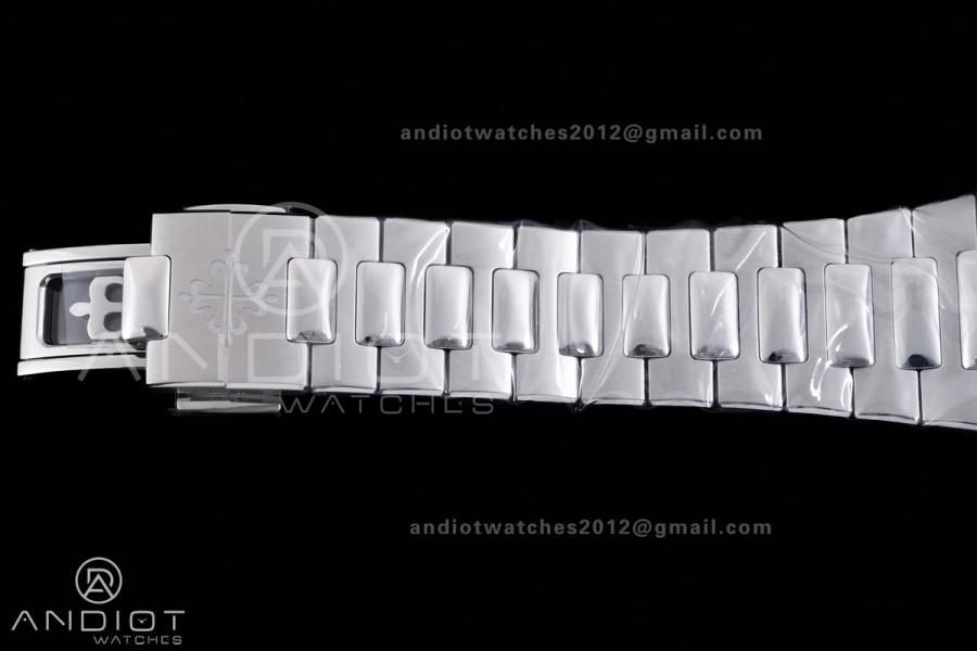 Nautilus 5811 DDF 1:1 Best Edition Blue Textured Dial on SS Bracelet DD330 Super Clone (Weighted)