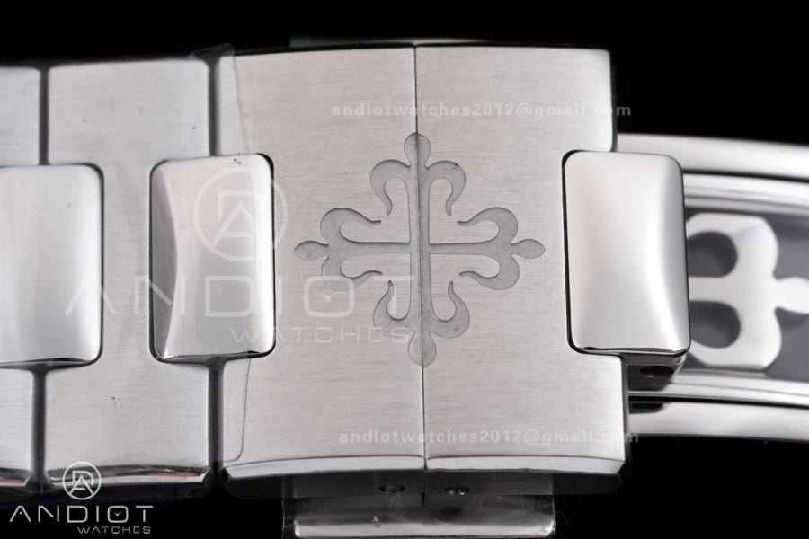 Nautilus 5811 DDF 1:1 Best Edition Blue Textured Dial on SS Bracelet DD330 Super Clone (Weighted)