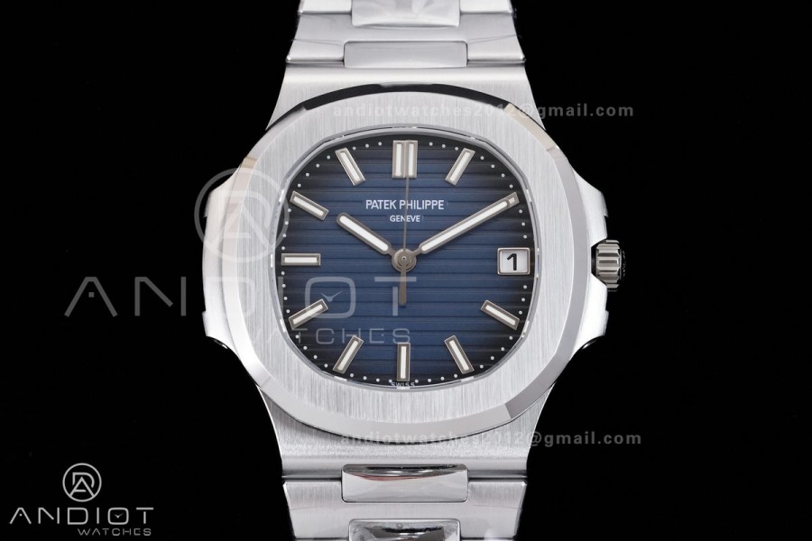 Nautilus 5811 DDF 1:1 Best Edition Blue Textured Dial on SS Bracelet DD330 Super Clone (Weighted)