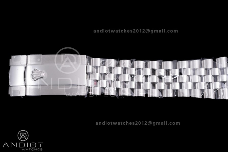 DateJust 41 126334 QF 1:1 Best Edition 904L Steel Black Diamonds Dial on Jubilee Bracelet QF3235 (149g)
