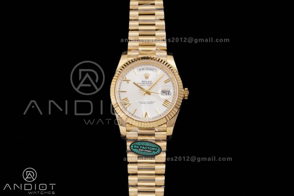 Day Date 40 YG 228238 RCF 1:1 Best Edition Sliver ...