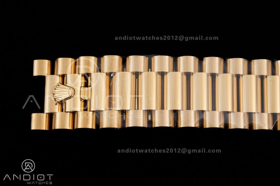 Day Date 40 YG 228238 RCF 1:1 Best Edition Sliver Roman Dial on President Bracelet VR3255 (211g)