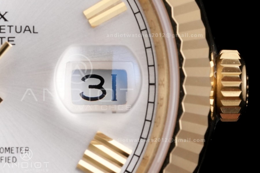 Day Date 40 YG 228238 RCF 1:1 Best Edition Sliver Roman Dial on President Bracelet VR3255 (211g)