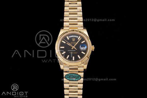 Day Date 40 YG 228238 RCF 1:1 Best Edition Black S...