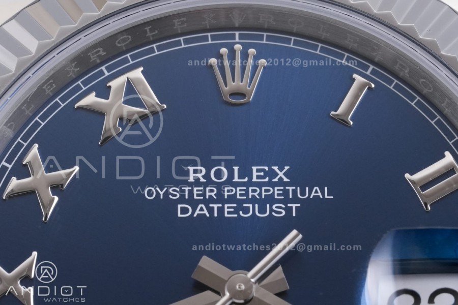 DateJust 41 126334 904L SS VSF 1:1 Best Edition V2 Blue Dial Roman Marker On Oyster Bracelet DD3235