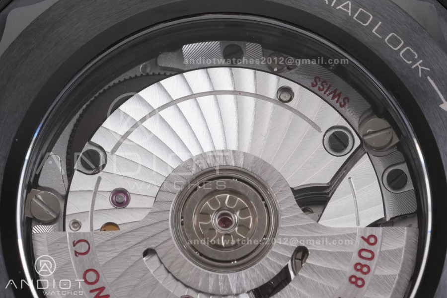 Seamaster Diver 300M Ceramic/RG V4 VSF 1:1 Best Edition Black Dial On Black Rubber Strap Asian Super Clone 8806