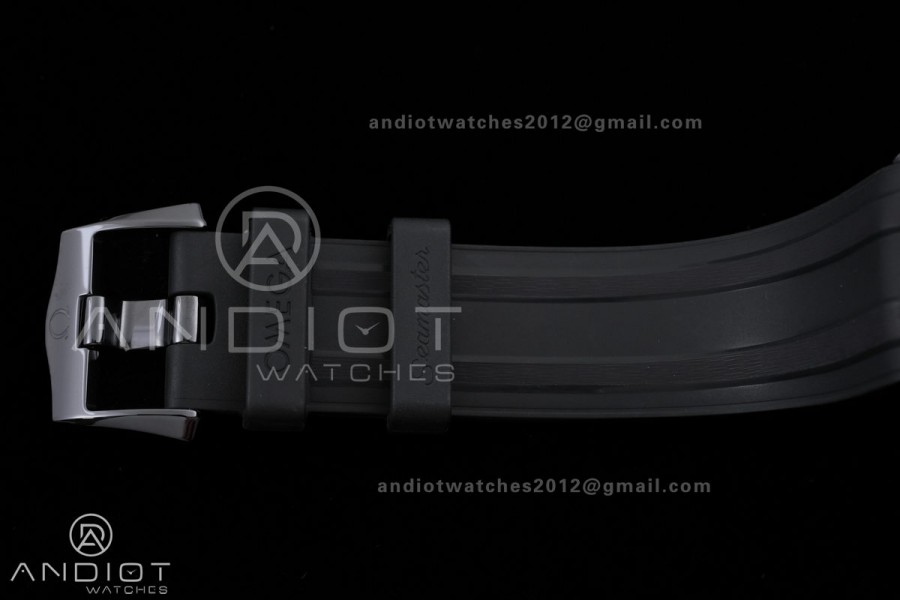 Seamaster Diver 300M Ceramic/RG V4 VSF 1:1 Best Edition Black Dial On Black Rubber Strap Asian Super Clone 8806