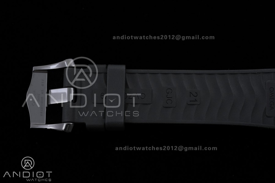 Seamaster Diver 300M Ceramic/RG V4 VSF 1:1 Best Edition Black Dial On Black Rubber Strap Asian Super Clone 8806