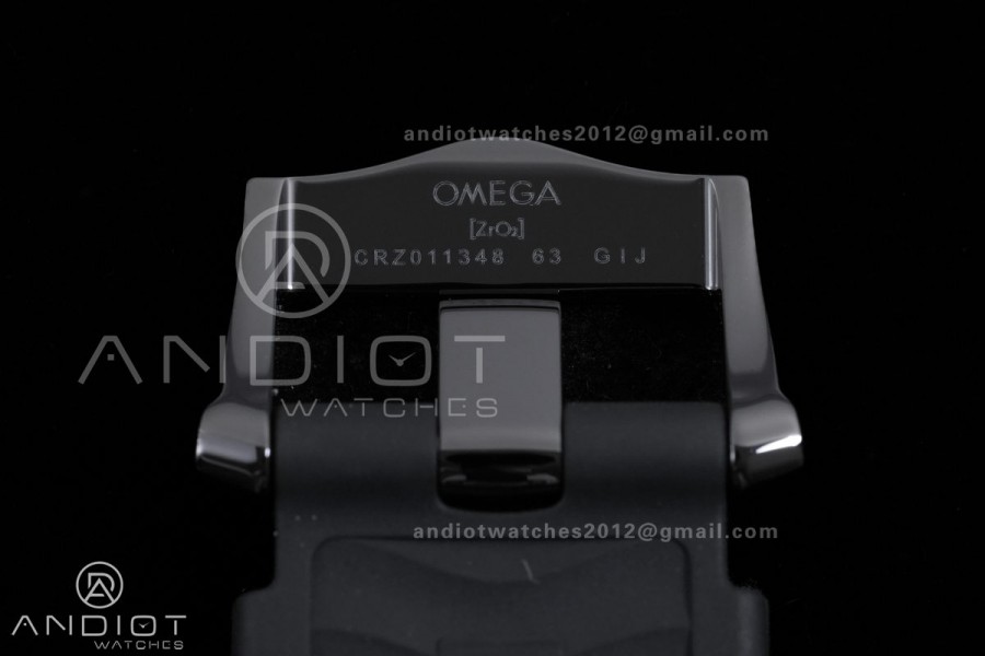 Seamaster Diver 300M Ceramic/RG V4 VSF 1:1 Best Edition Black Dial On Black Rubber Strap Asian Super Clone 8806