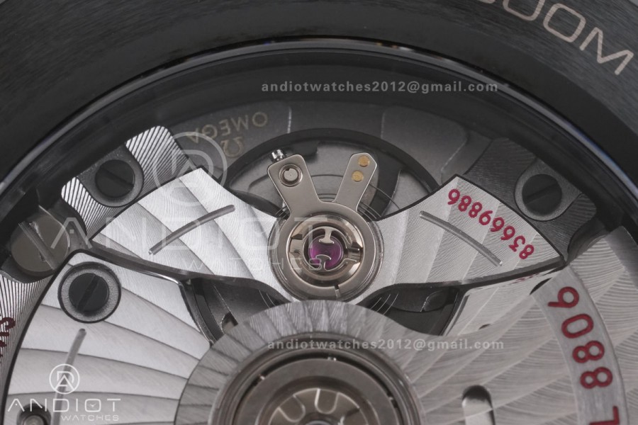 Seamaster Diver 300M Ceramic/RG V4 VSF 1:1 Best Edition Black Dial On Black Rubber Strap Asian Super Clone 8806