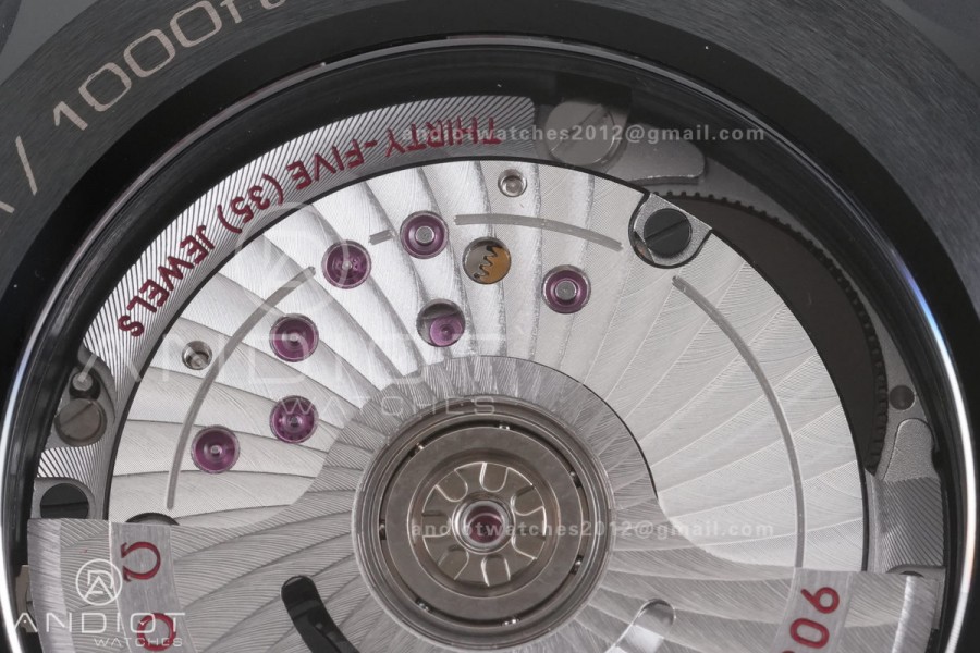 Seamaster Diver 300M Ceramic/RG V4 VSF 1:1 Best Edition Black Dial On Black Rubber Strap Asian Super Clone 8806