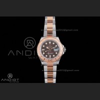 Yacht-Master 126621 SS/RG 904L Steel VSF 1:1 Best Edition Brown Dial on SS/RG Bracelet VS3235
