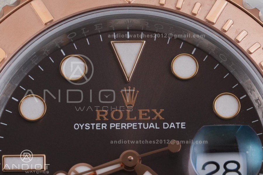 Yacht-Master 126621 SS/RG 904L Steel VSF 1:1 Best Edition Brown Dial on SS/RG Bracelet VS3235