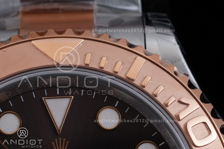 Yacht-Master 126621 SS/RG 904L Steel VSF 1:1 Best Edition Brown Dial on SS/RG Bracelet VS3235