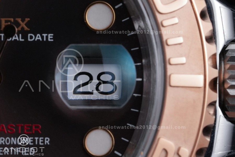 Yacht-Master 126621 SS/RG 904L Steel VSF 1:1 Best Edition Brown Dial on SS/RG Bracelet VS3235