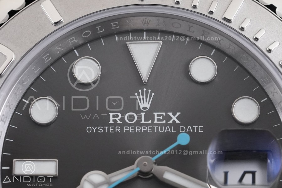 Yacht-Master 126622 904L Steel RCF 1:1 Best Edition Gray Dial on SS Bracelet 3235