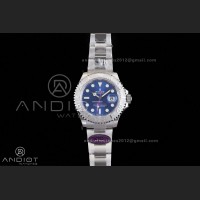 Yacht-Master 126622 904L Steel RCF 1:1 Best Edition Blue Dial on SS Bracelet 3235
