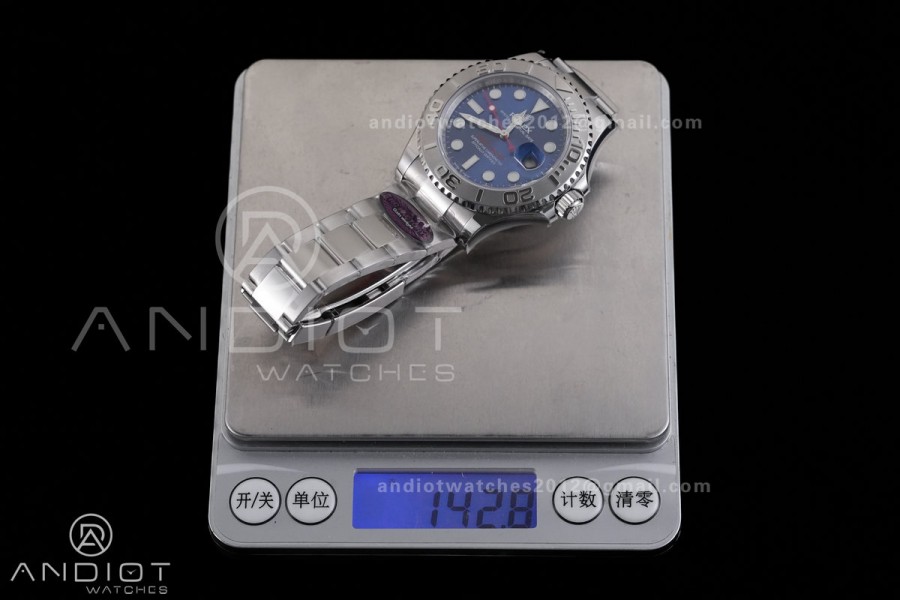 Yacht-Master 126622 904L Steel RCF 1:1 Best Edition Blue Dial on SS Bracelet 3235