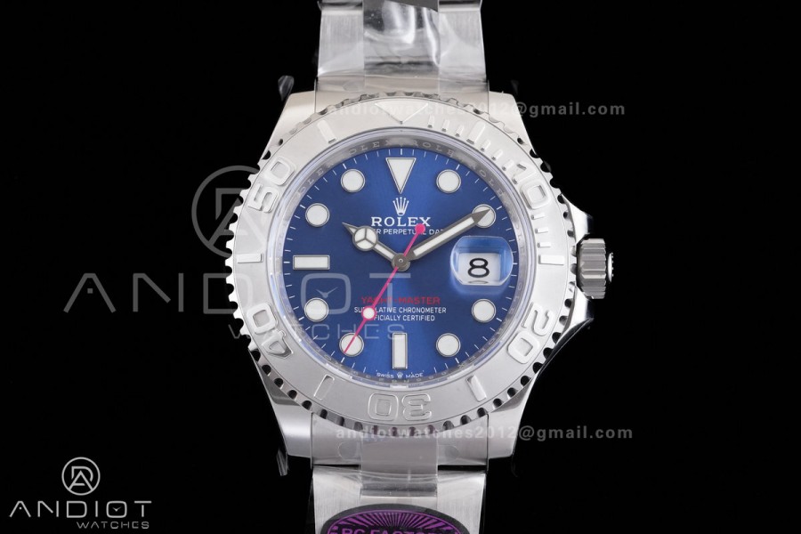 Yacht-Master 126622 904L Steel RCF 1:1 Best Edition Blue Dial on SS Bracelet 3235