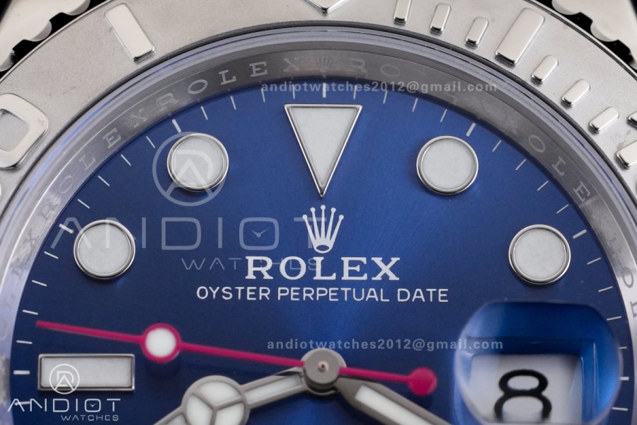 Yacht-Master 126622 904L Steel RCF 1:1 Best Edition Blue Dial on SS Bracelet 3235