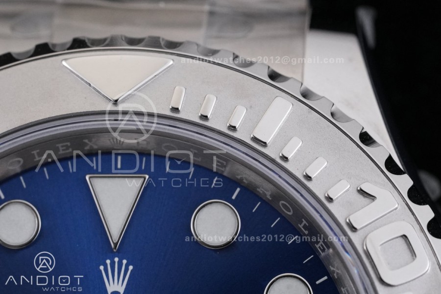 Yacht-Master 126622 904L Steel RCF 1:1 Best Edition Blue Dial on SS Bracelet 3235
