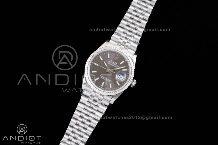 DateJust 36 126234 GSF 1:1 Best Edition Grey Dial on SS Jubilee Bracelet A3235
