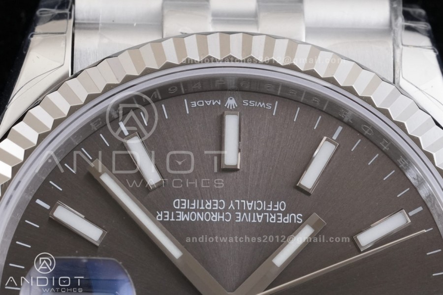DateJust 36 126234 GSF 1:1 Best Edition Grey Dial on SS Jubilee Bracelet A3235