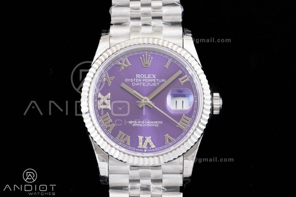 DateJust 36 126234 GSF 1:1 Best Edition Purple Dia...