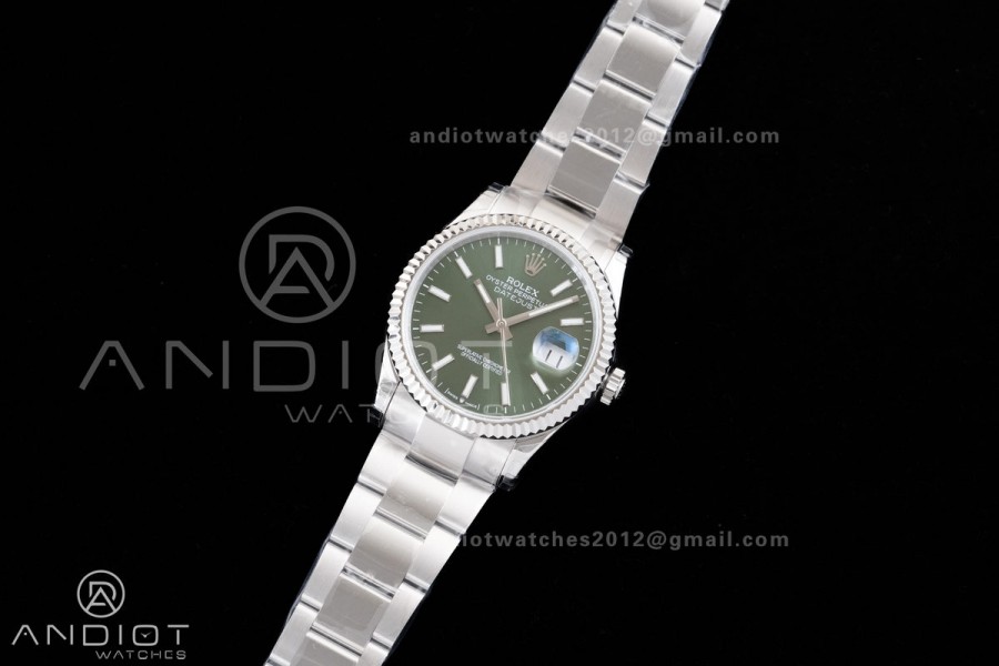  DateJust 36 126234 GSF 1:1 Best Edition Green Stick Dial on Oyster Bracelet A3235