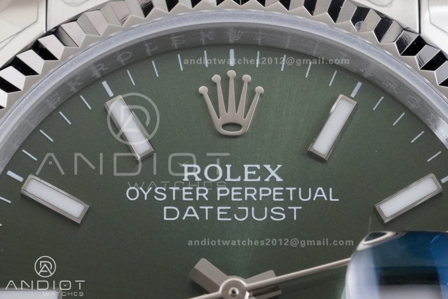 DateJust 36 126234 GSF 1:1 Best Edition Green Dial on SS Jubilee Bracelet A3235