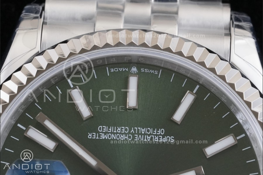 DateJust 36 126234 GSF 1:1 Best Edition Green Dial on SS Jubilee Bracelet A3235