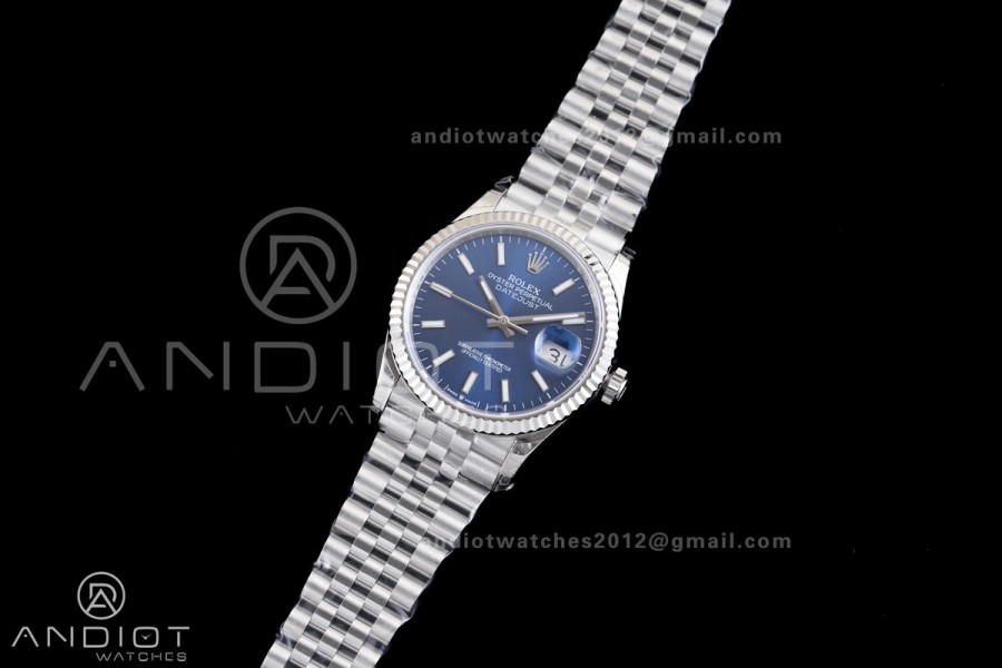 DateJust 36 126234 GSF 1:1 Best Edition Blue Dial on SS Jubilee Bracelet A3235