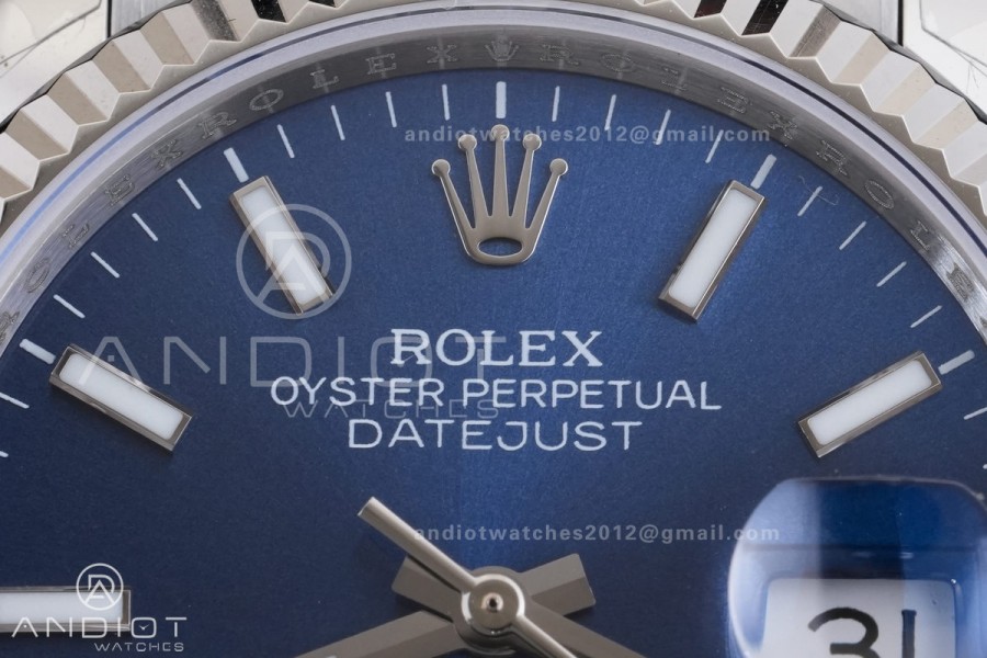 DateJust 36 126234 GSF 1:1 Best Edition Blue Dial on SS Jubilee Bracelet A3235