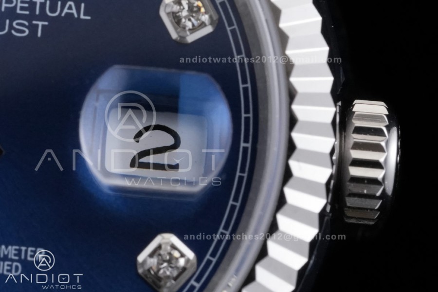 DateJust 36 126234 GSF 1:1 Best Edition Blue Diamonds Dial on SS Jubilee Bracelet A3235