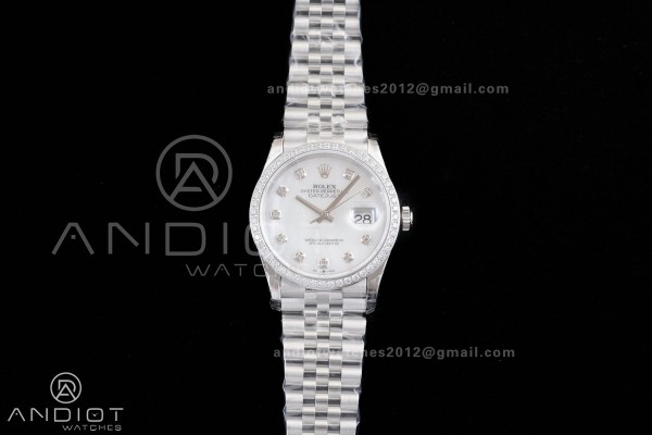DateJust 36 126234 GSF 1:1 Best Edition White MOP ...