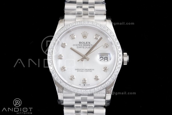 DateJust 36 126234 GSF 1:1 Best Edition White MOP ...
