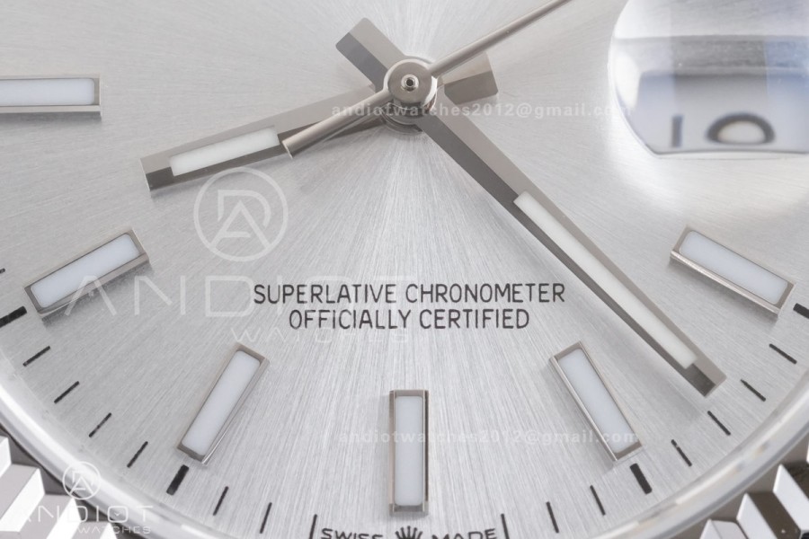 DateJust 36 126234 GSF 1:1 Best Edition Sliver Dial on SS Jubilee Bracelet A3235