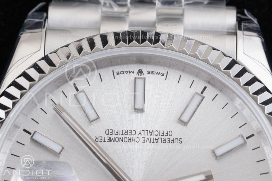 DateJust 36 126234 GSF 1:1 Best Edition Sliver Dial on SS Jubilee Bracelet A3235