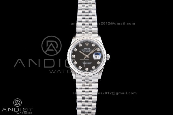 DateJust 36 126234 GSF 1:1 Best Edition Black Diam...