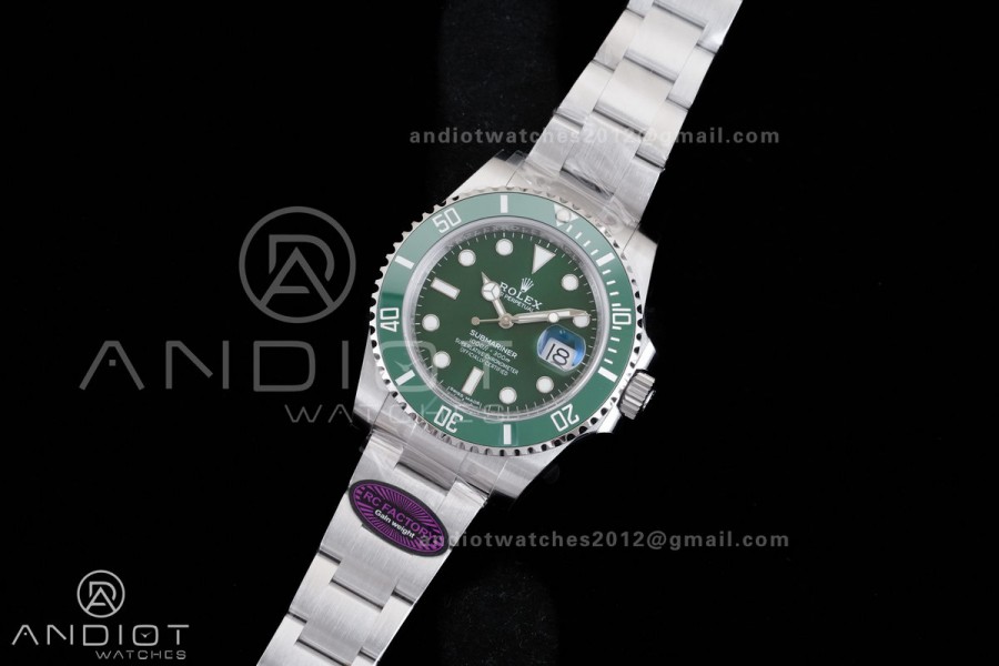 Submariner 116610 LV Green Ceramic 904L Steel RCF 1:1 Best Edition DD3135