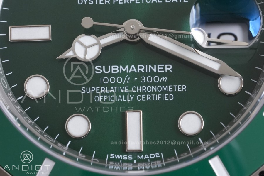 Submariner 116610 LV Green Ceramic 904L Steel RCF 1:1 Best Edition DD3135