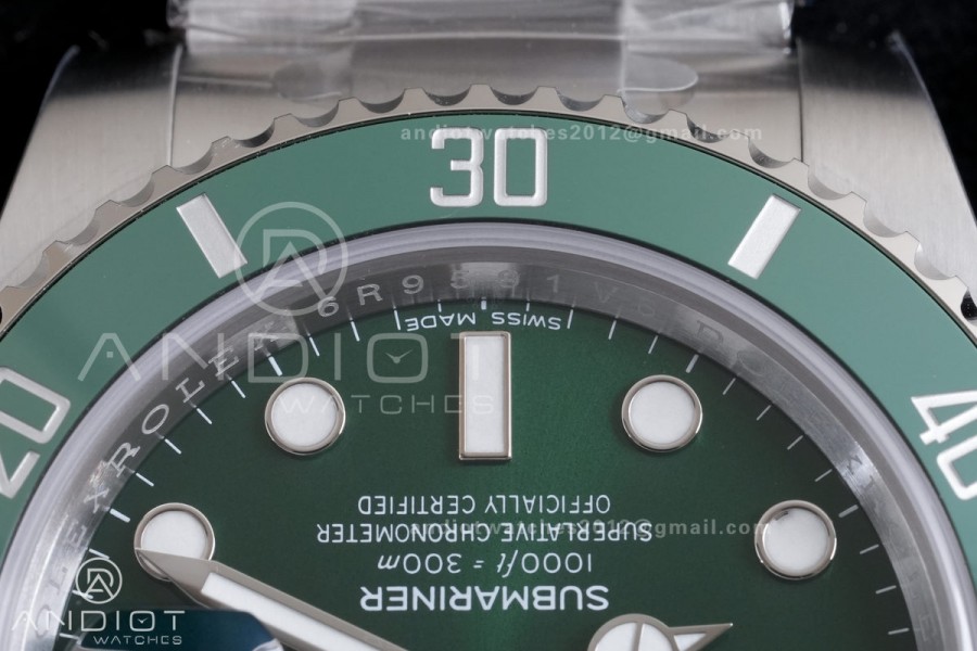 Submariner 116610 LV Green Ceramic 904L Steel RCF 1:1 Best Edition DD3135
