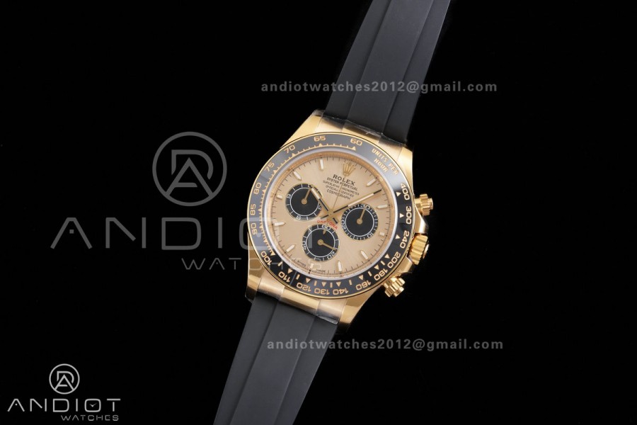 Daytona 126518 RCF 1:1 Best Edition YG/Black Dial on Oysterflex Strap SH4131