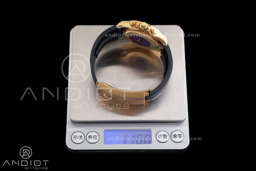 Daytona 126518 RCF 1:1 Best Edition YG/Black Dial on Oysterflex Strap SH4131