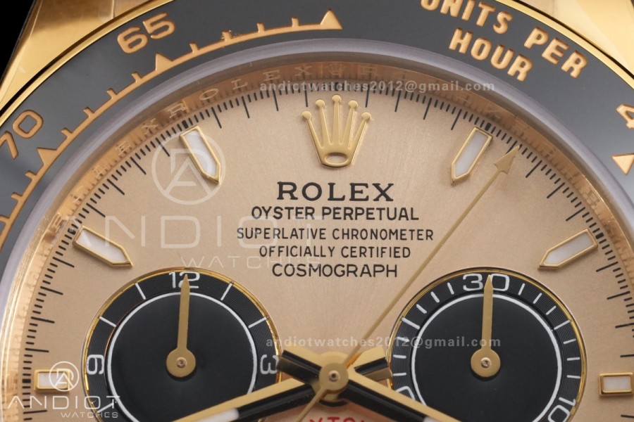 Daytona 126518 RCF 1:1 Best Edition YG/Black Dial on Oysterflex Strap SH4131