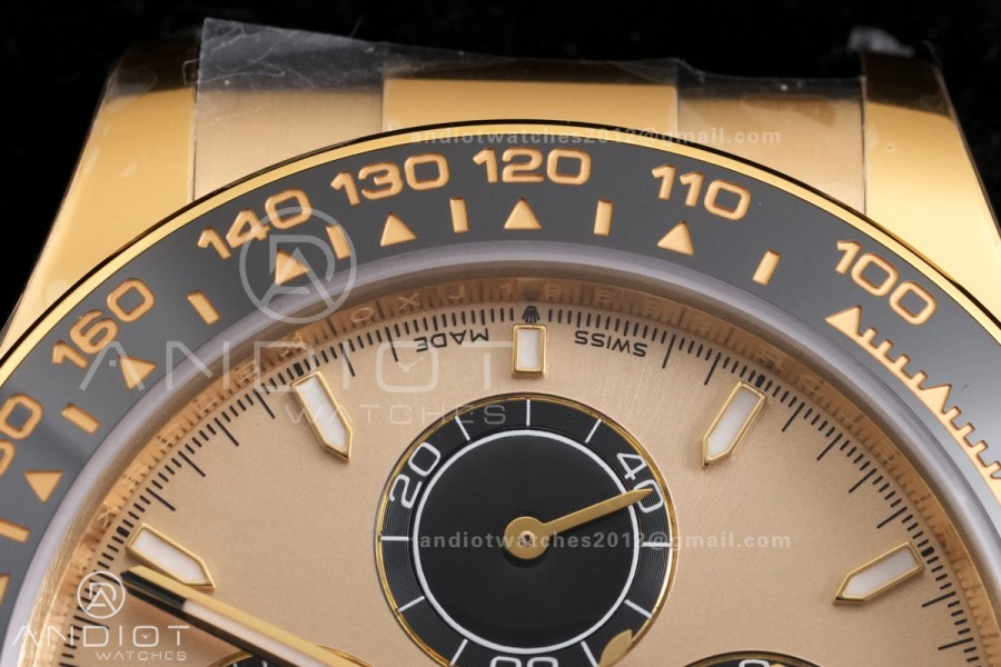 Daytona 126518 RCF 1:1 Best Edition YG/Black Dial on Oysterflex Strap SH4131