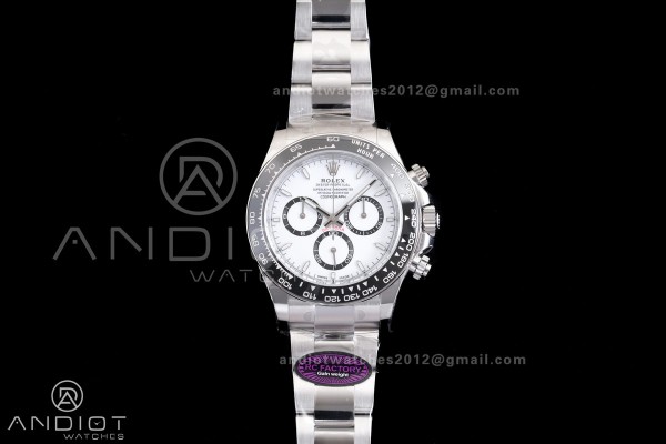 Daytona 126500 RCF 1:1 Best Edition 904L Steel Whi...